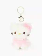 Фуксия брелок мягкая игрушка Зайчик, Плюшевый котик, Hello Kitty (Китти)