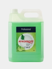 Гель-концентрат для мытья посуды AYKOPROFF Professional Лайм, 5л