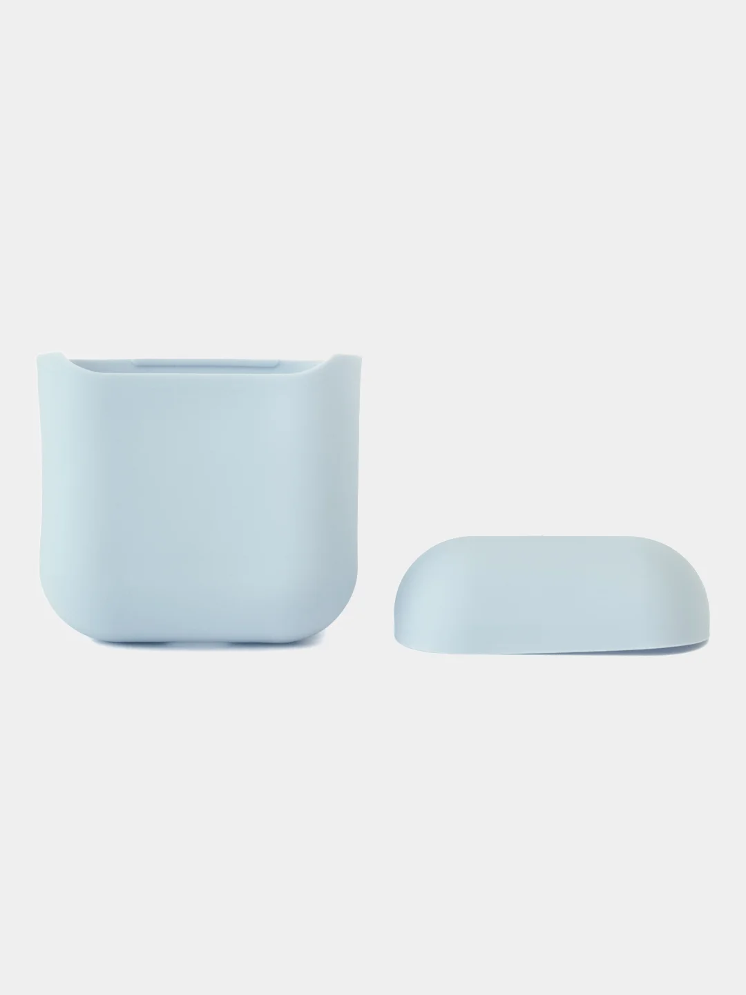Голубой чехол для наушников AirPods 1/2 силиконовый