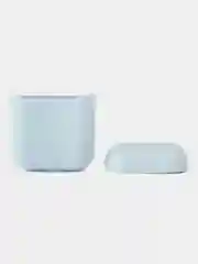 Голубой чехол для наушников AirPods 1/2 силиконовый