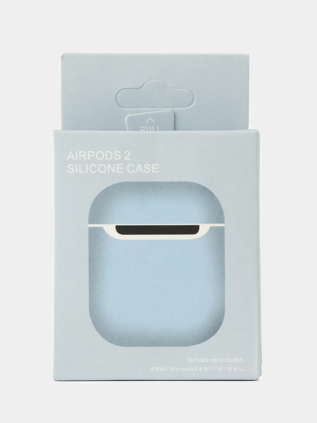 Голубой чехол для наушников AirPods 1/2 силиконовый