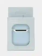 Голубой чехол для наушников AirPods 1/2 силиконовый