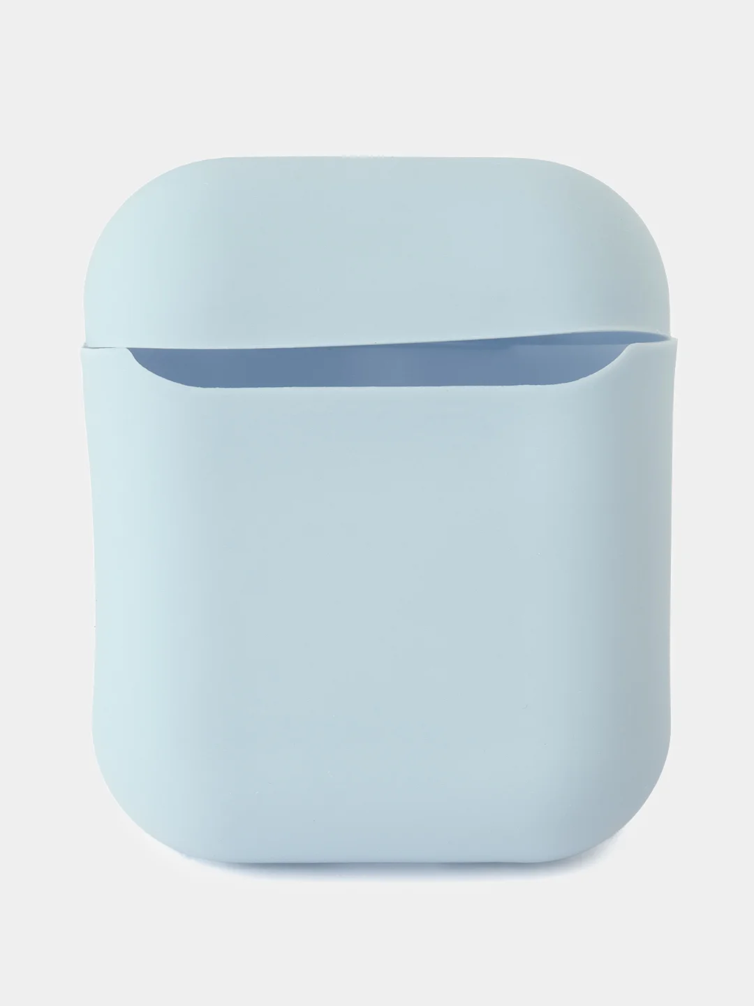 Голубой чехол для наушников AirPods 1/2 силиконовый