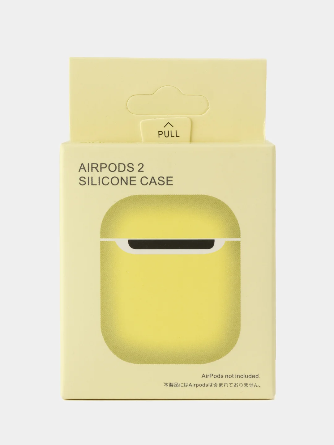 Желтый чехол для наушников AirPods 1/2 силиконовый
