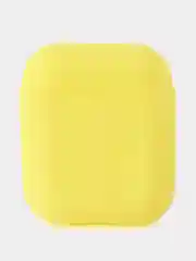 Желтый чехол для наушников AirPods 1/2 силиконовый