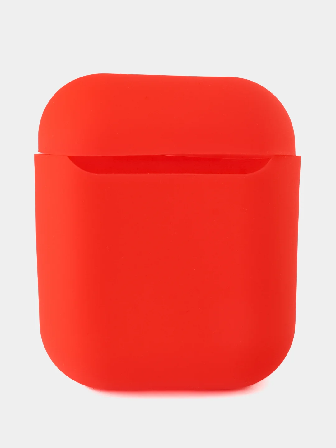 Красный чехол для наушников AirPods 1/2 силиконовый