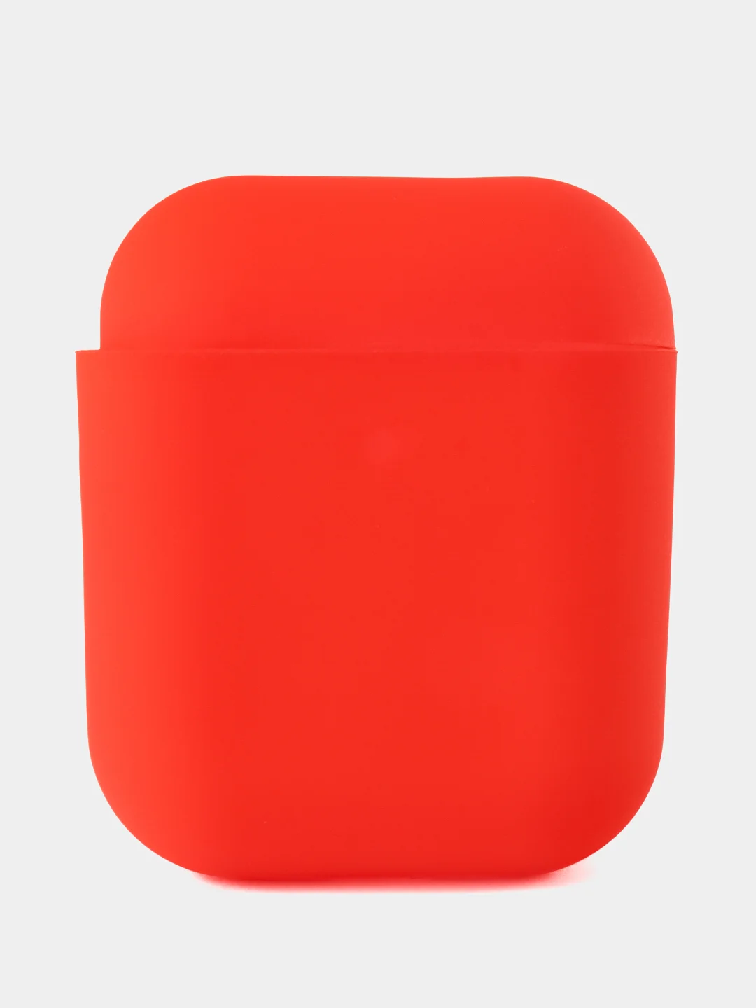 Красный чехол для наушников AirPods 1/2 силиконовый