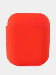 Красный чехол для наушников AirPods 1/2 силиконовый