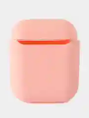 Пудровый чехол для наушников AirPods 1/2 силиконовый