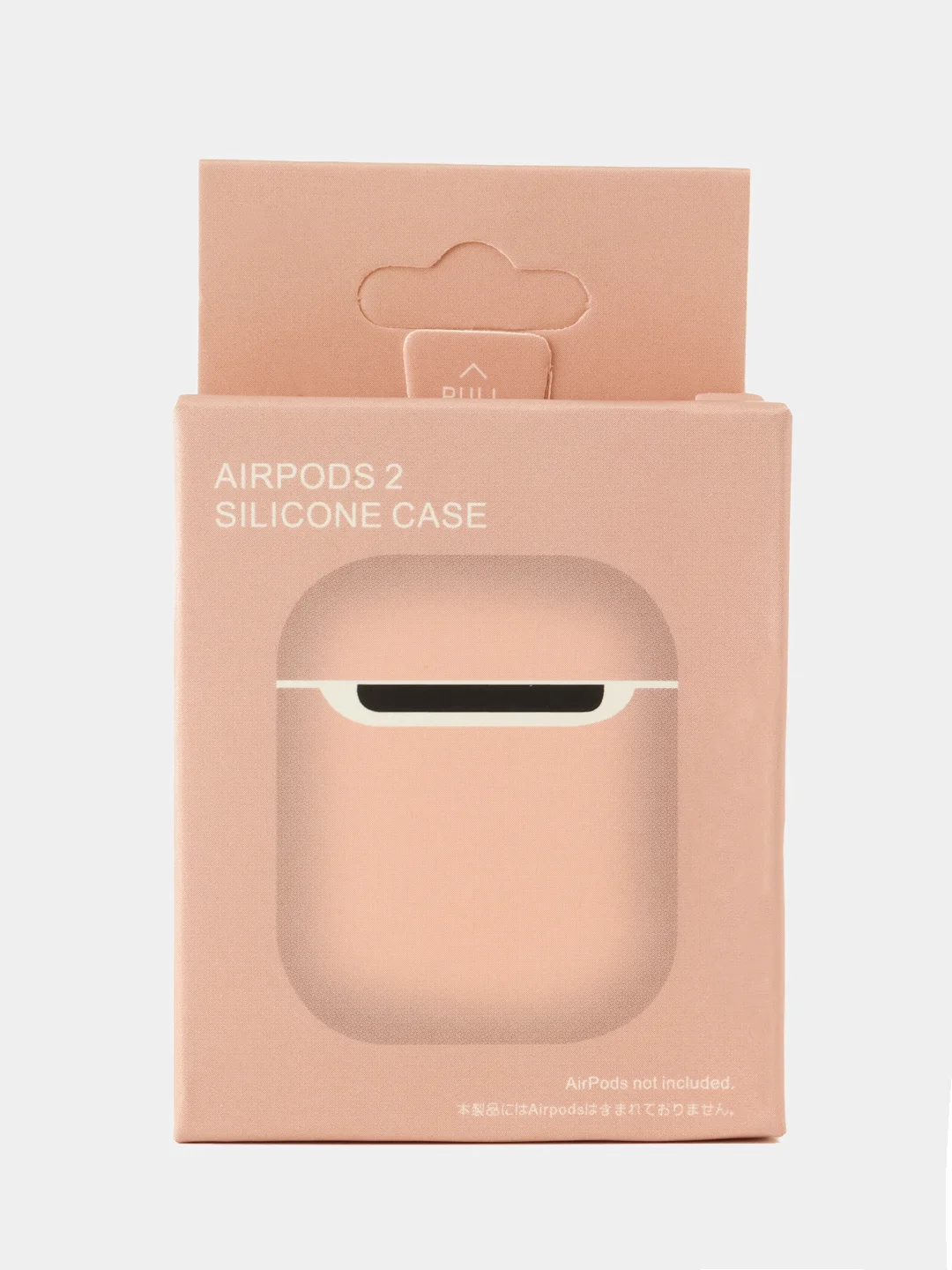 Пудровый чехол для наушников AirPods 1/2 силиконовый