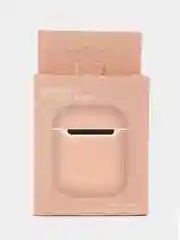 Пудровый чехол для наушников AirPods 1/2 силиконовый