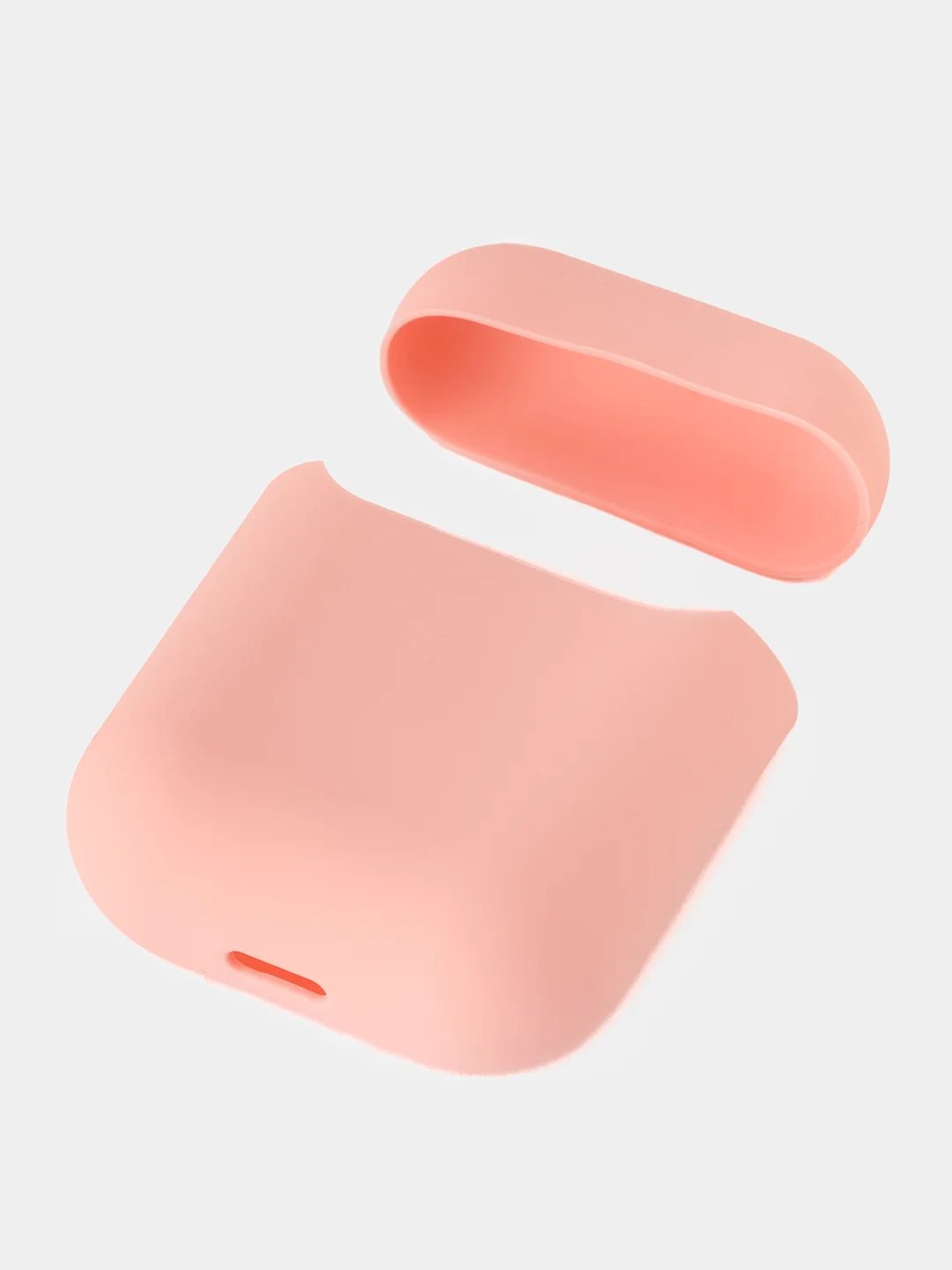 Пудровый чехол для наушников AirPods 1/2 силиконовый