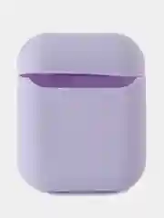 Сиреневый чехол для наушников AirPods 1/2 силиконовый