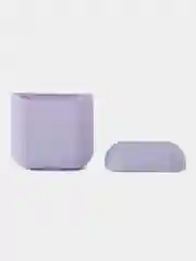 Сиреневый чехол для наушников AirPods 1/2 силиконовый