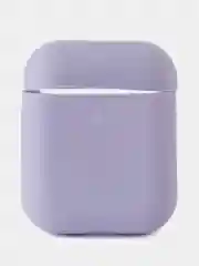Сиреневый чехол для наушников AirPods 1/2 силиконовый