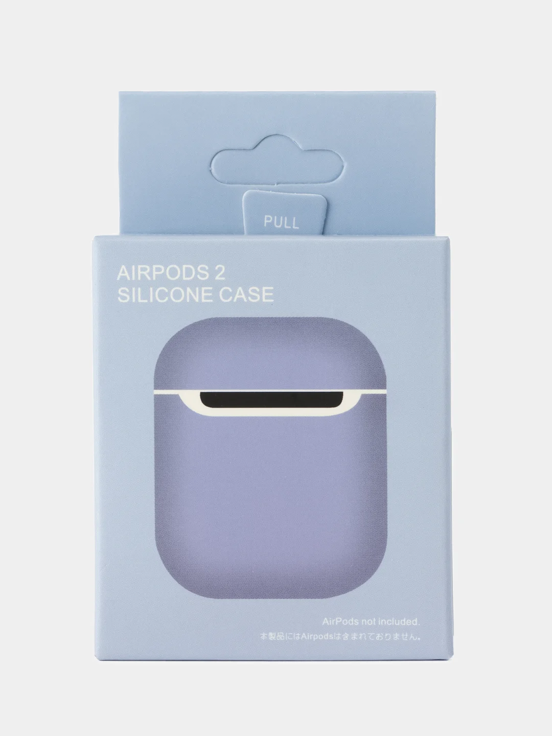 Фиолетовый чехол для наушников AirPods 1/2 силиконовый