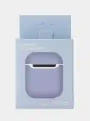 Фиолетовый чехол для наушников AirPods 1/2 силиконовый