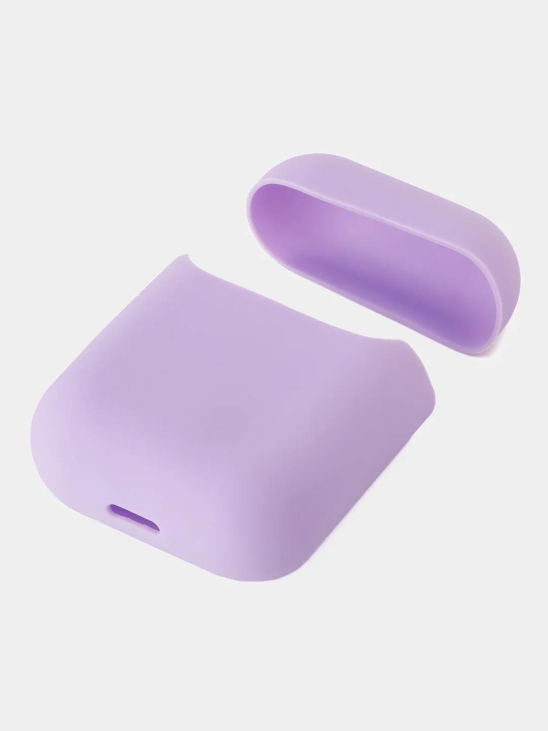 Фиолетовый чехол для наушников AirPods 1/2 силиконовый