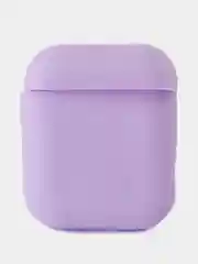 Фиолетовый чехол для наушников AirPods 1/2 силиконовый