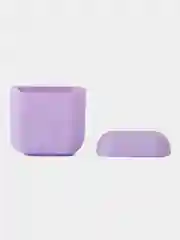 Фиолетовый чехол для наушников AirPods 1/2 силиконовый