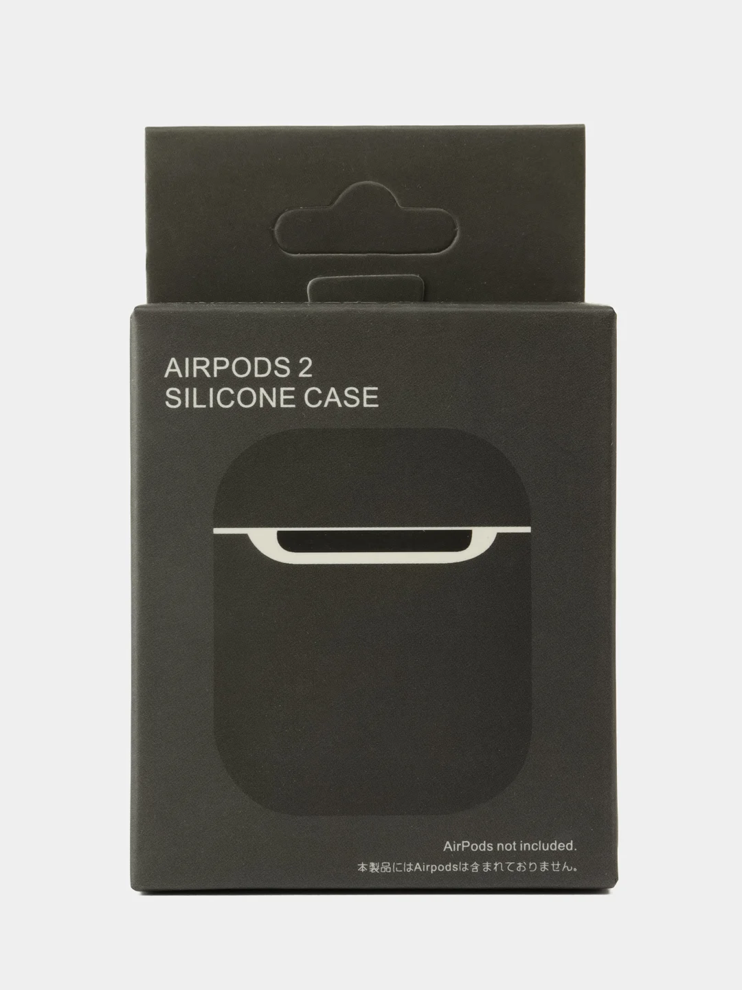 Черный чехол для наушников AirPods 1/2 силиконовый