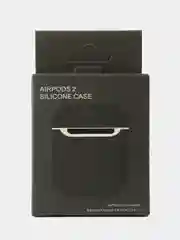 Черный чехол для наушников AirPods 1/2 силиконовый