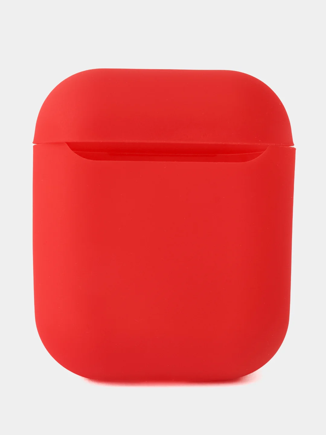 Алый чехол для наушников AirPods 1/2 силиконовый