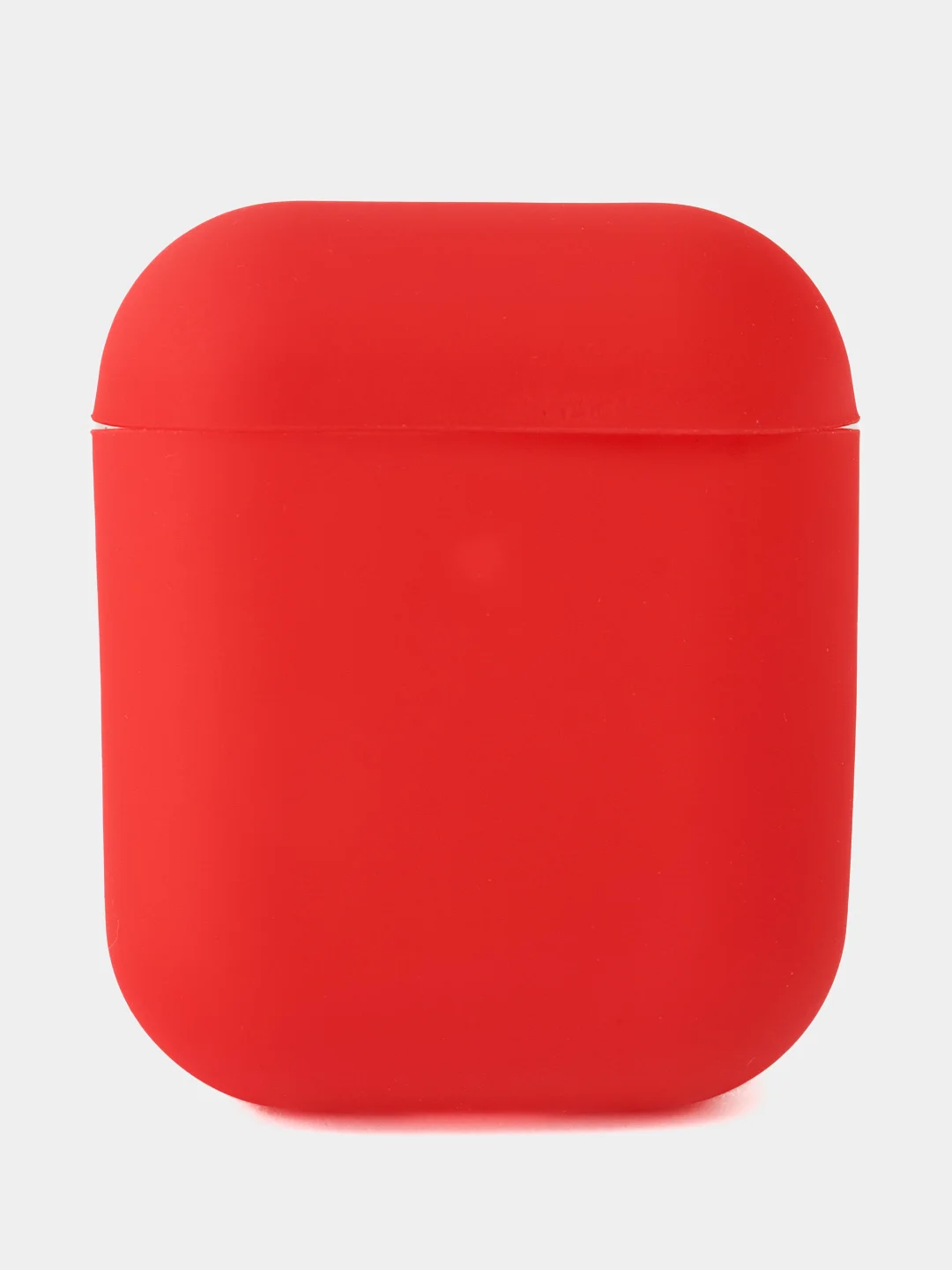 Алый чехол для наушников AirPods 1/2 силиконовый