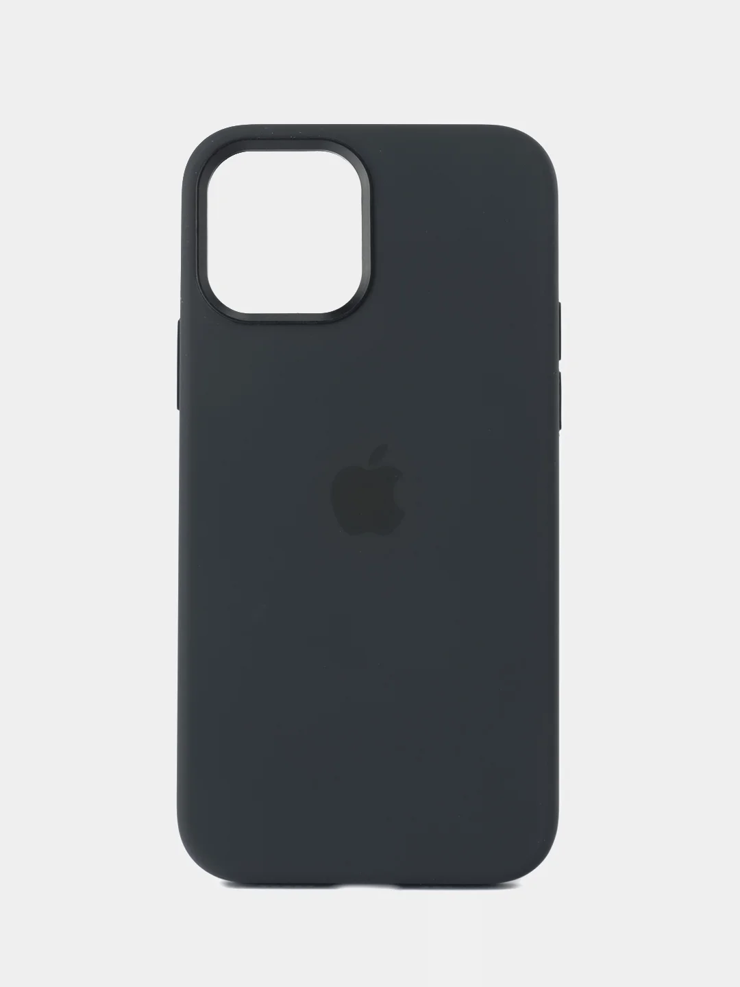 Черный силиконовый чехол Silicone Case MagSafe для iPhone 12/12 Pro (с магсэйф)