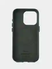 Зеленый кожаный чехол Leather Case для iPhone 15 Pro с функцией MagSafe