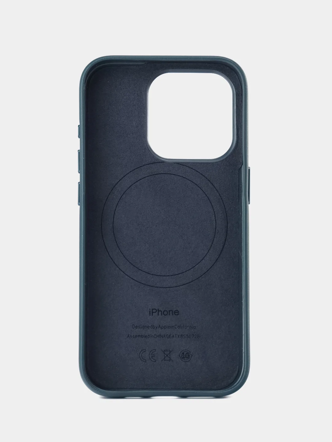 Морской кожаный чехол Leather Case для iPhone 15 Pro с функцией MagSafe