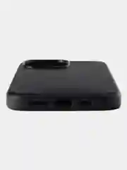 Черный кожаный чехол Leather Case для iPhone  15 Pro Max с функцией MagSafe