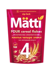 Хлопья MATTI "4 злака", 400 г