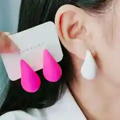 Серьги "Капельки", разноцветные