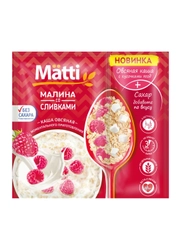 Каша овсяная MATTI Малина со сливками, моментального приготовления, 15 штук по 40 г