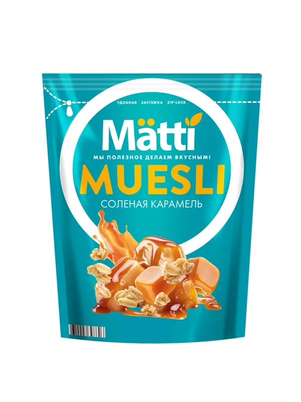 Мюсли MATTI Солёная карамель, 250 г