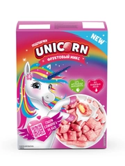 Готовый завтрак Unicorn Подушечки с фруктовым вкусом, 200 г