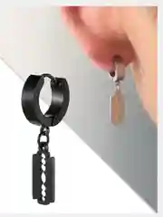 Серьги, сережки, серьга из стали с подвеской "Лезвие", унисекс