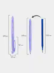 Ручки пиши стирай Brauberg X-Erase, 881002, набор 4 шт гелевые синие с грипом, стираемые