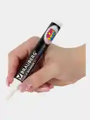 Маркеры меловые Brauberg Pop-art, 880742, фломастеры белые стираемые для доски, набор 8 шт