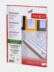 Этикетки самоклеящиеся Tanex, 114527, наклейки 210х297мм, 1 этикетка, белая, 70 г/м2, 50 л