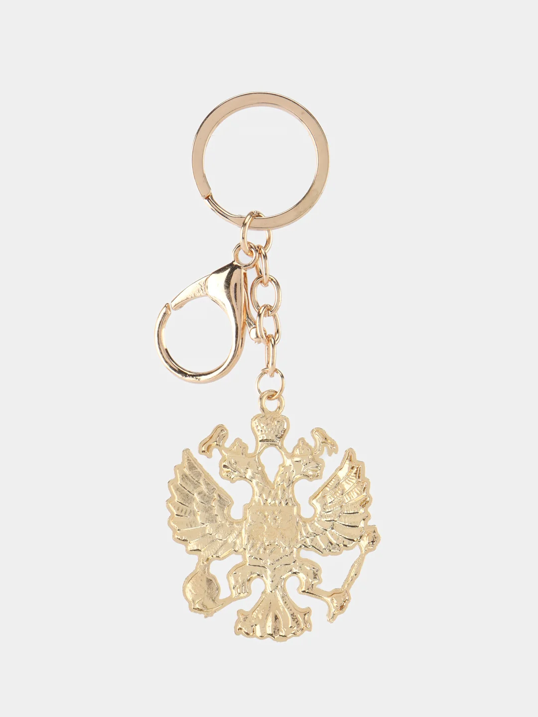 Коралловый брелок для ключей, герб РФ, герб СССР