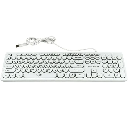 Клавиатура игровая Dialog KGK-16U white Gan-Kata 104кл. радужная подсветка KGK-16U W