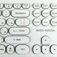Клавиатура игровая Dialog KGK-16U white Gan-Kata 104кл. радужная подсветка KGK-16U W