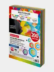 Цветная бумага Brauberg Multicolor, 116650, двусторонняя для принтера, школы А4 20 цв 200л