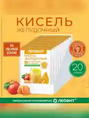 Кисель Леовит Желудочный, нейтральный, 20 пакетов по 20 г