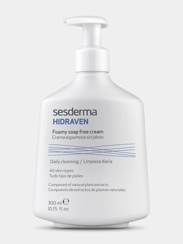 Sesderma HIDRAVEN крем-пенка для умывания очищающая увлажняющая без мыла кожи лица, 300 мл