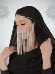 Бурга, тика, украшение на лицо, маска со стразами