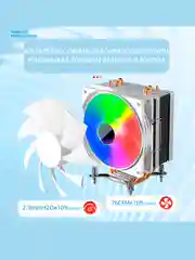 Кулер для процессора с вентилятором 120 мм и подсветкой HiFrost P400, 4 Тепловые трубки 175W