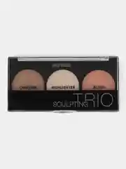 BelorDesign Набор для SCULPTING TRIО (скульптор, хайлайтер, румяна) тон 2 холодная